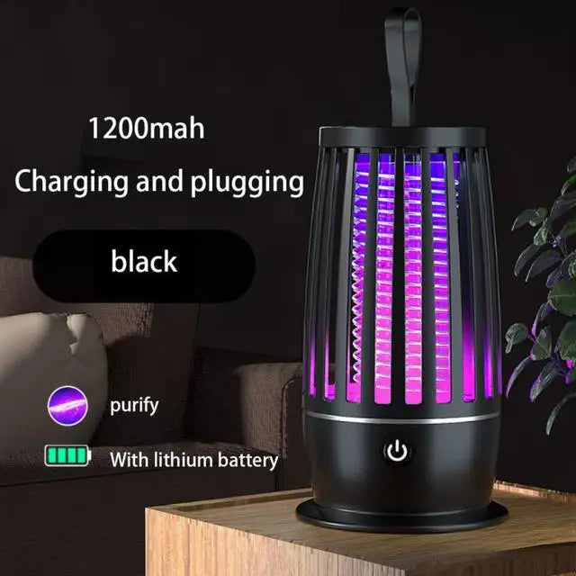 UV Mosquito Killer Lamp — Silent Electric Insect Trap, USB Rechargeable
