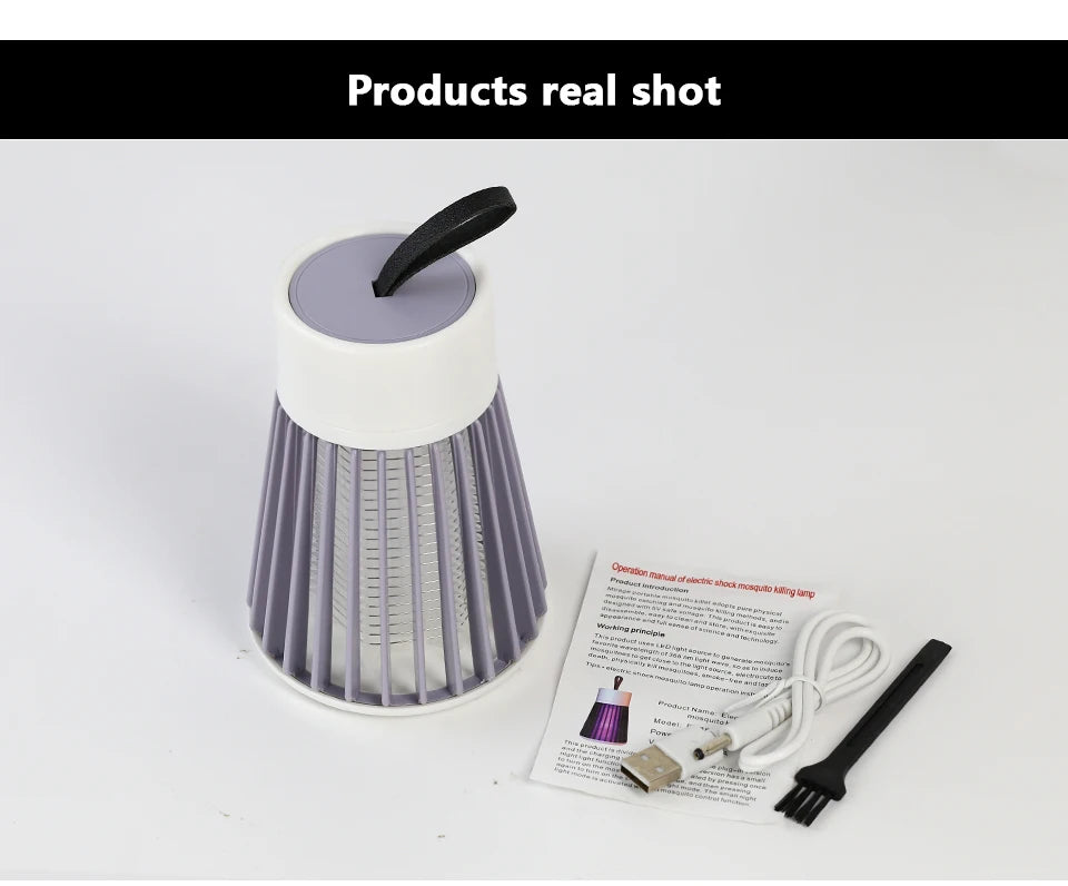 UV Mosquito Killer Lamp — Silent Bug Trap, USB Powered & Chemical-Free