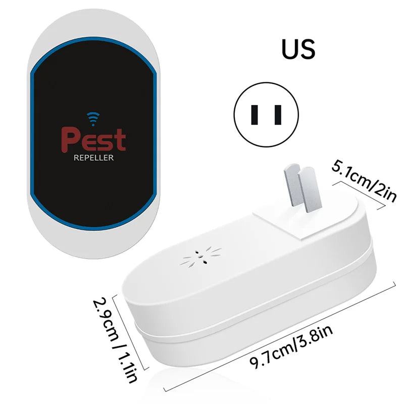 Plug-In Ultrasonic Pest Repeller — Silent Mosquito, Bug & Rodent Repellent