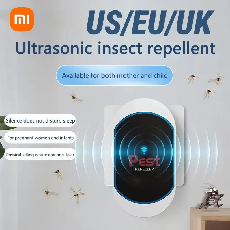 Plug-In Ultrasonic Pest Repeller — Silent Mosquito, Bug & Rodent Repellent