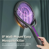 360° Telescopic Electric Mosquito Swatter — Rechargeable Bug Zapper Racket