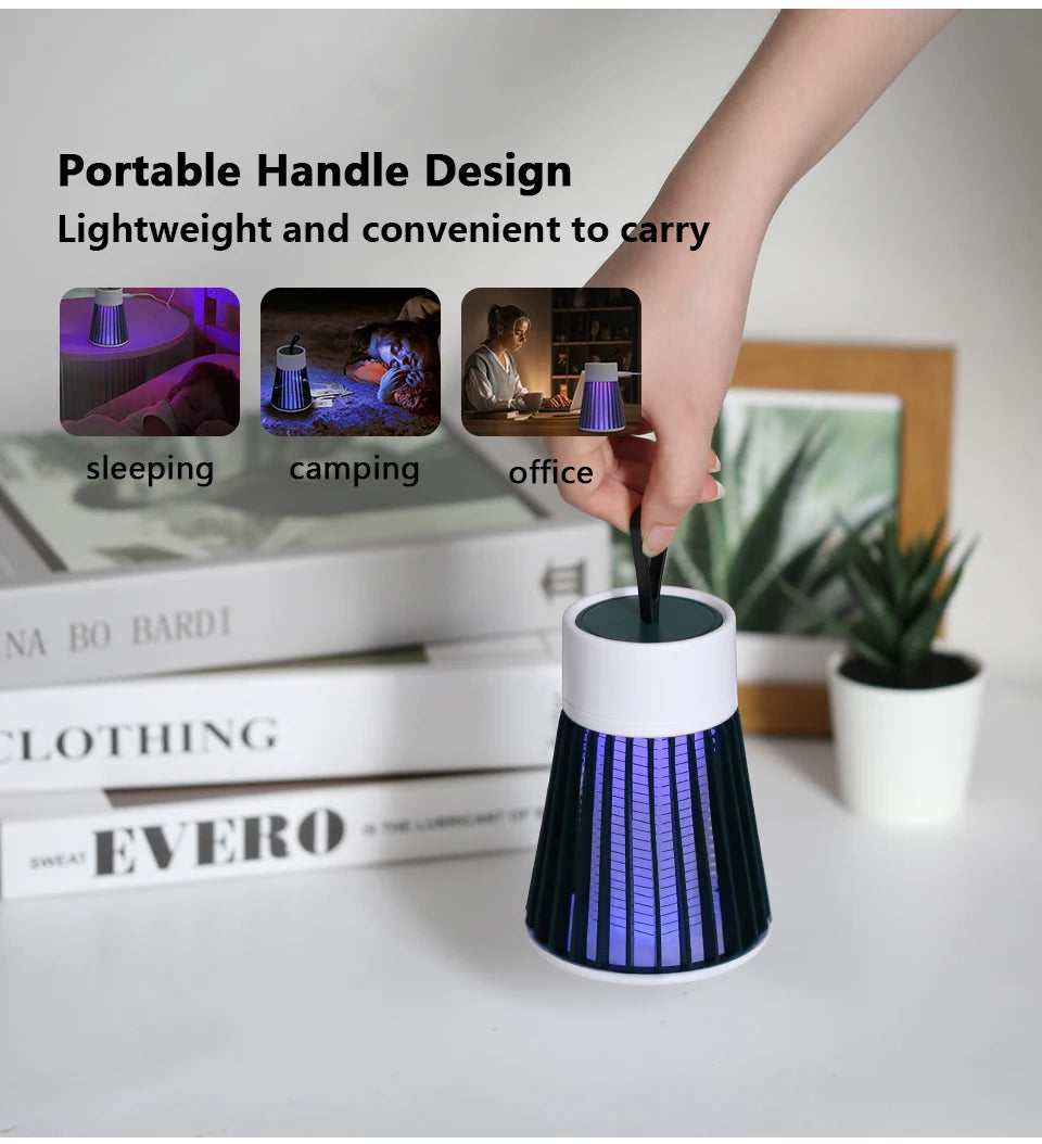 UV Mosquito Killer Lamp — Silent Bug Trap, USB Powered & Chemical-Free