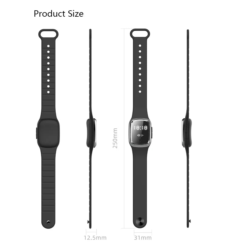 Ultrasonic Mosquito Repellent Watch — Chemical-Free Bug Repeller Watch