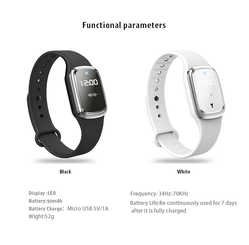 Ultrasonic Mosquito Repellent Watch — Chemical-Free Bug Repeller Watch