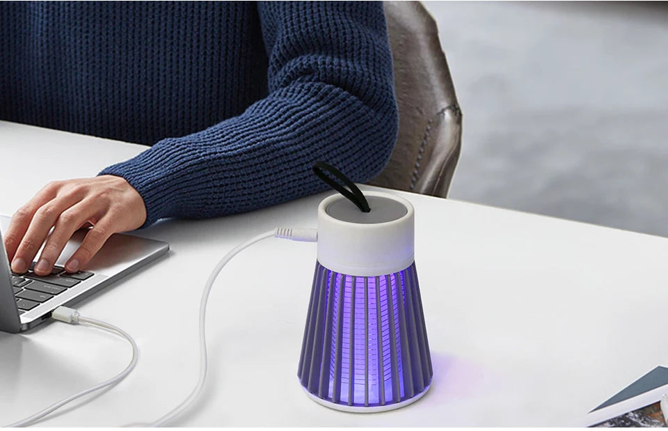 UV Mosquito Killer Lamp — Silent Bug Trap, USB Powered & Chemical-Free