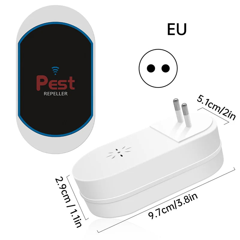 Plug-In Ultrasonic Pest Repeller — Silent Mosquito, Bug & Rodent Repellent