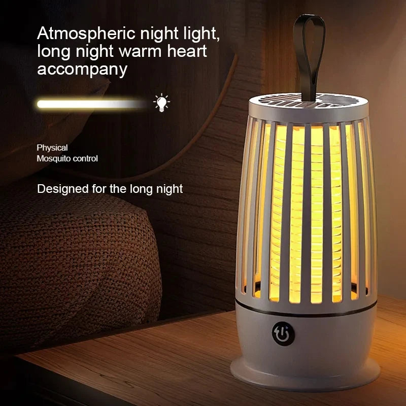 UV Mosquito Killer Lamp — Silent Electric Insect Trap, USB Rechargeable