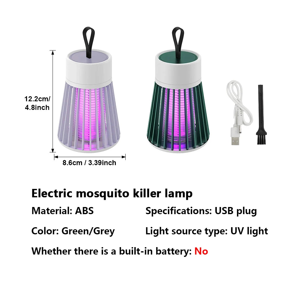 UV Mosquito Killer Lamp — Silent Bug Trap, USB Powered & Chemical-Free