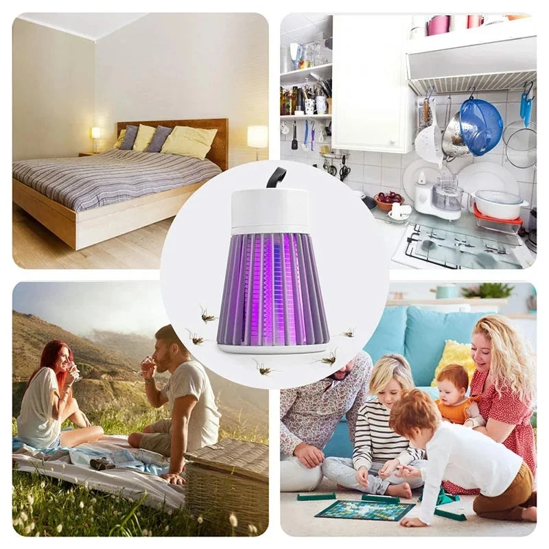 UV Mosquito Killer Lamp — Silent Bug Trap, USB Powered & Chemical-Free